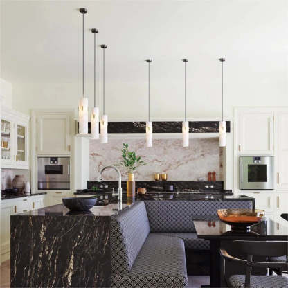 Alabaster Pendant Light with Deco - winglightingus