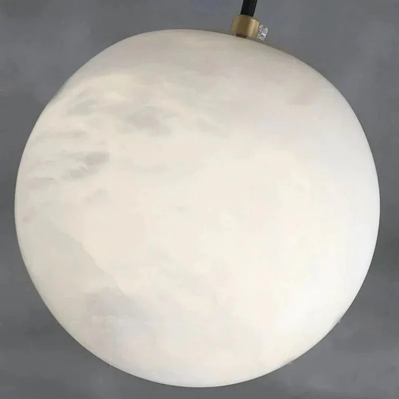 Alabaster Spherical Pendant Light - winglightingus