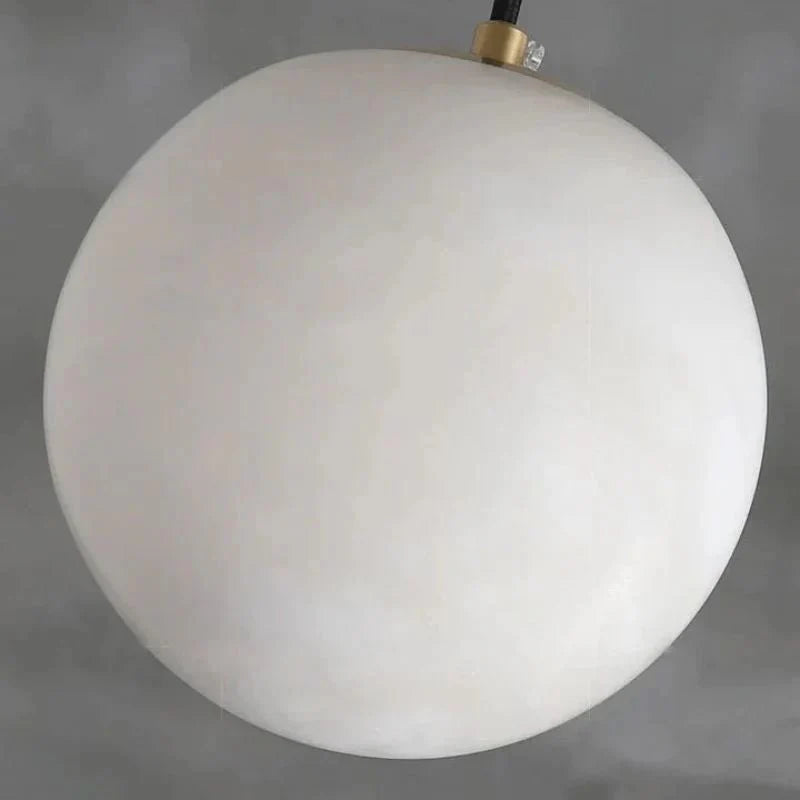 Alabaster Spherical Pendant Light - winglightingus