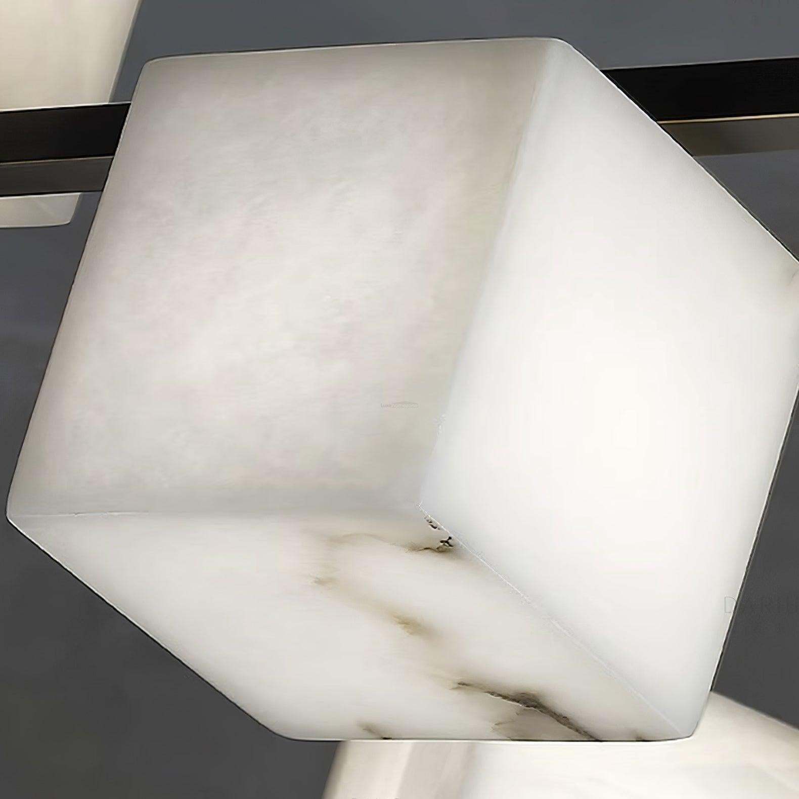 Alabaster Square Box Chandelier with 4/5/6/8/9 heads-winglightingus