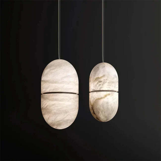 Alabaster Symmetry Pendant Light, Island Mini Pendant Light-winglightingus