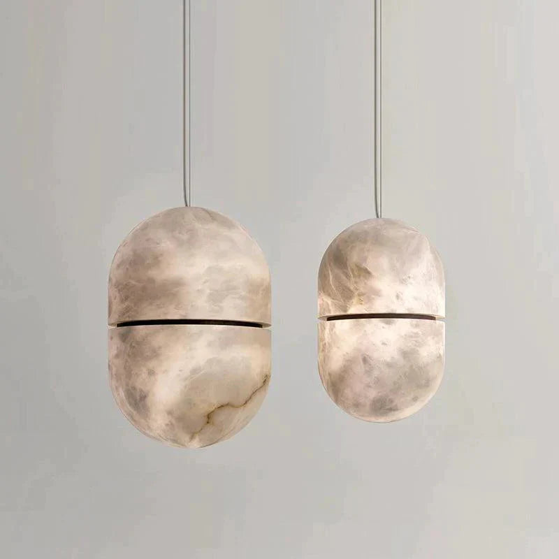 Alabaster Symmetry Pendant Light, Island Mini Pendant Light-winglightingus