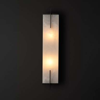 Beckett Alabaster Wall Sconce-NORMAL-winglightingus