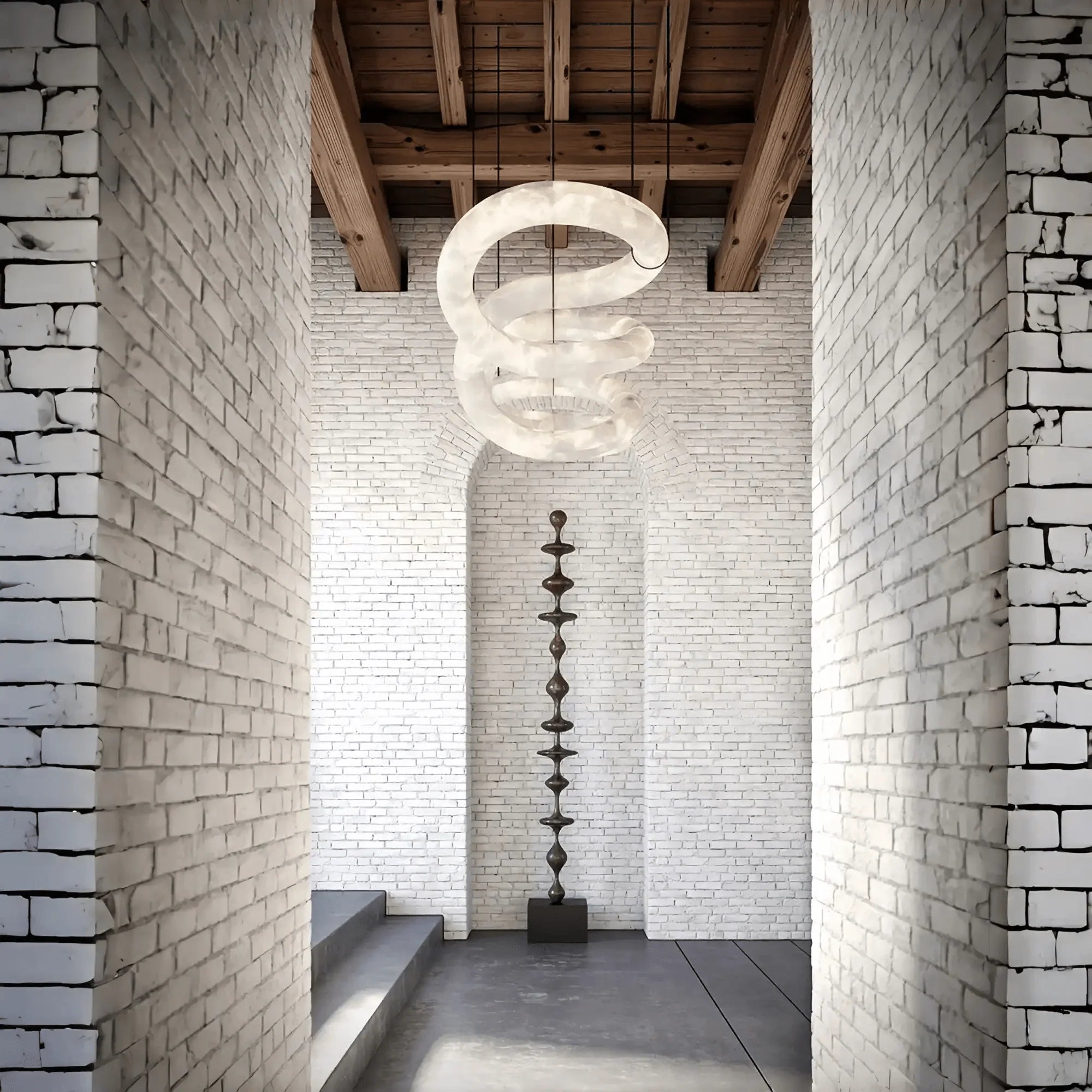 winglightingus Infinity Massive Alabaster Chandelier - winglightingus