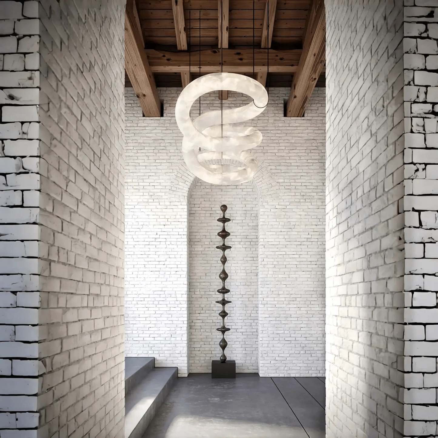 winglightingus Infinity Massive Alabaster Chandelier - winglightingus