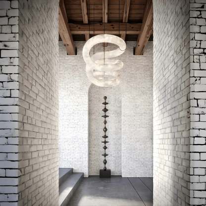 winglightingus Infinity Massive Alabaster Chandelier - winglightingus