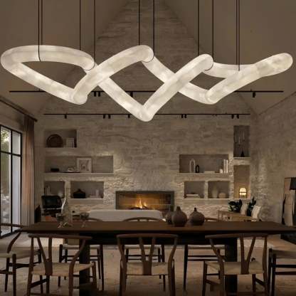 winglightingus Infinity Massive Alabaster Chandelier - winglightingus
