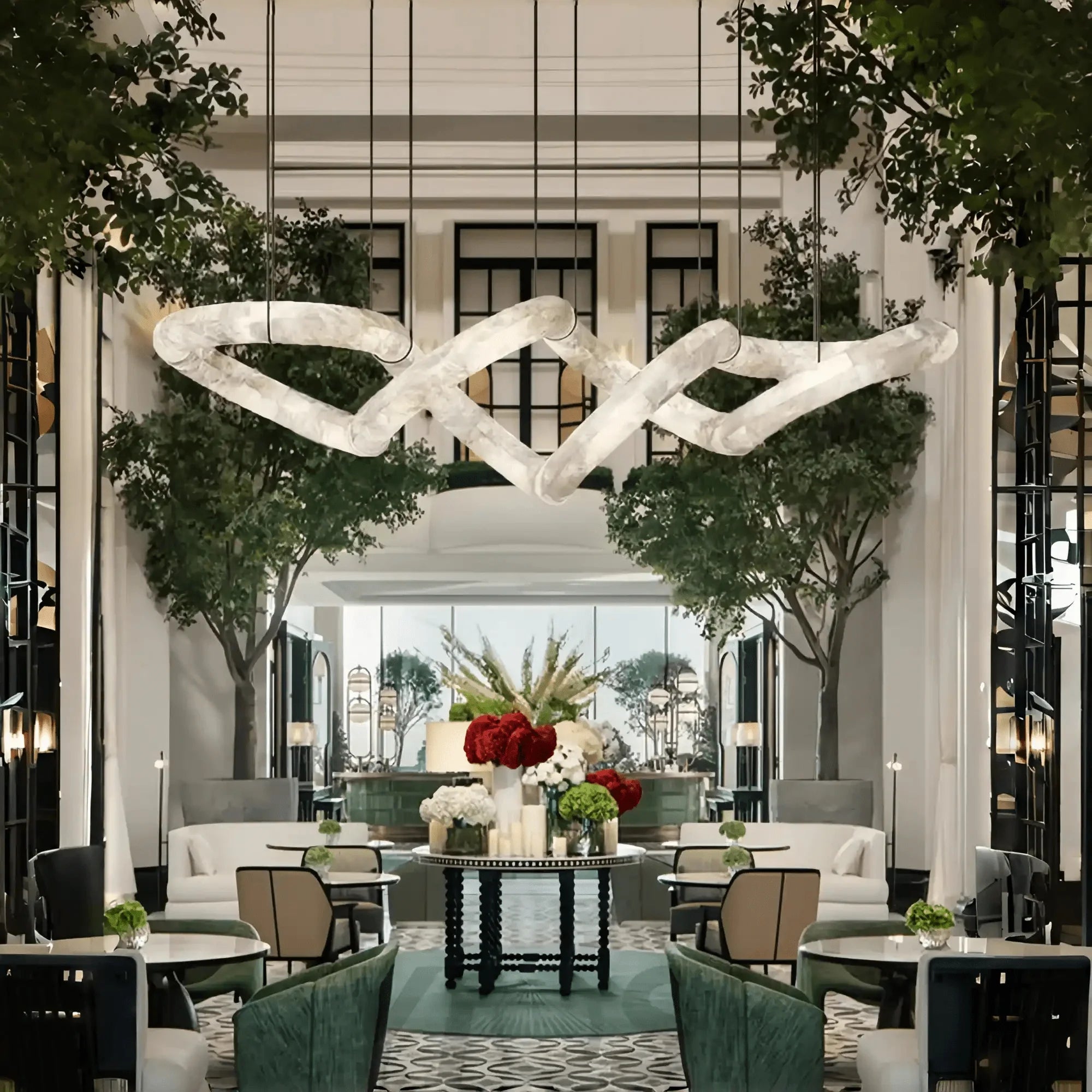 winglightingus Infinity Massive Alabaster Chandelier - winglightingus