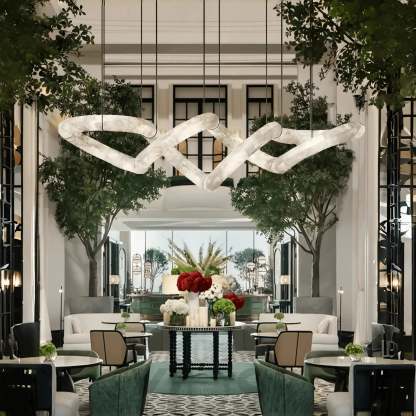 winglightingus Infinity Massive Alabaster Chandelier - winglightingus