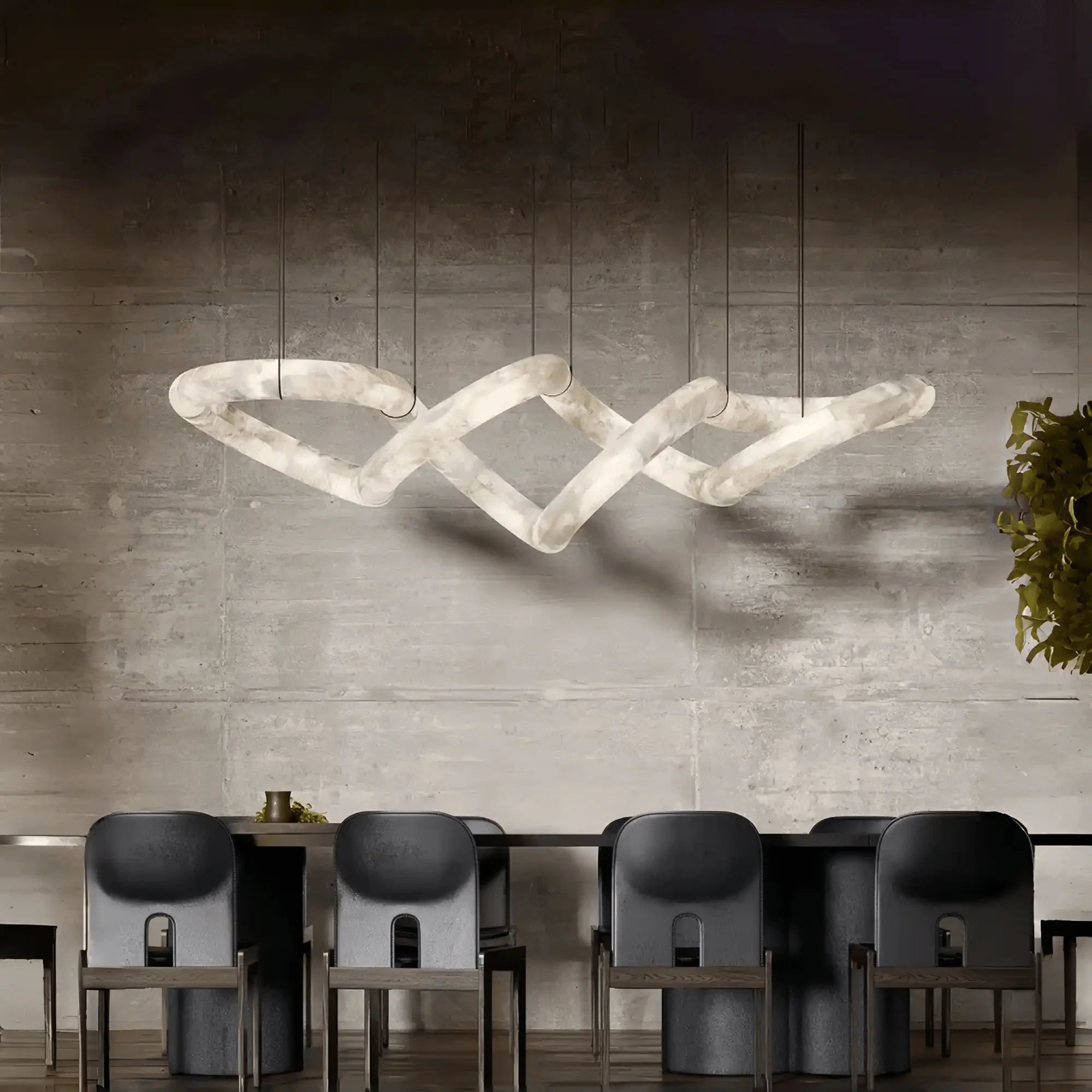 winglightingus Infinity Massive Alabaster Chandelier - winglightingus