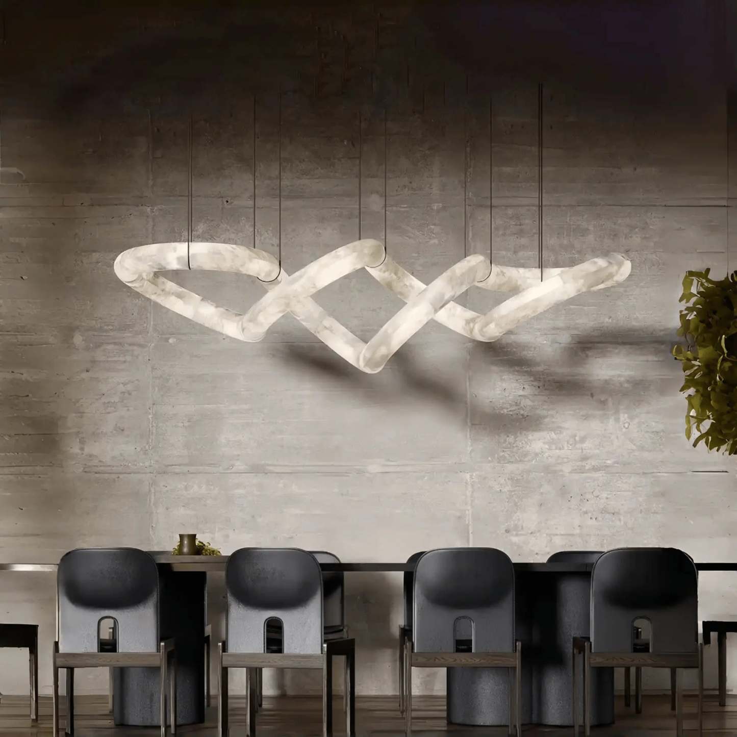 winglightingus Infinity Massive Alabaster Chandelier - winglightingus