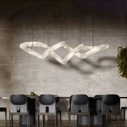 winglightingus Infinity Massive Alabaster Chandelier - winglightingus