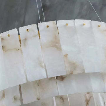 Brendra Alabaster 2-Tier Round Chandelier-winglightingus