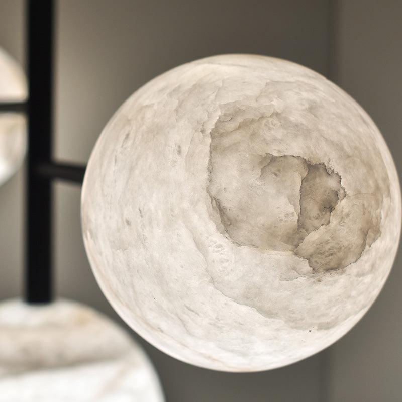 Carol Sphere Delight - Modern Artistic Alabaster Chandelier Light-chandeliers for dining room,chandeliers for stairways,chandeliers for foyer,chandeliers for bedrooms,chandeliers for kitchen,chandeliers for living room-winglightingus