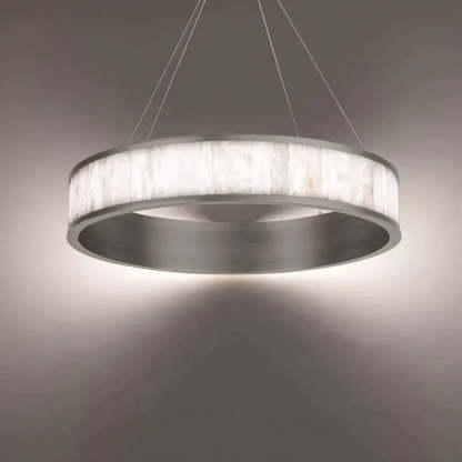 Coliseo Alabaster 28in LED Round Chandelier-chandeliers for dining room,chandeliers for stairways,chandeliers for foyer,chandeliers for bedrooms,chandeliers for kitchen,chandeliers for living room-winglightingus
