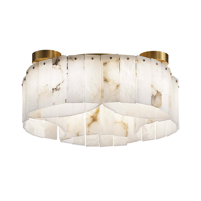 Contemporary Alabaster Flush Mount Ceiling Lamp Chandeliers Kevinstudiolives