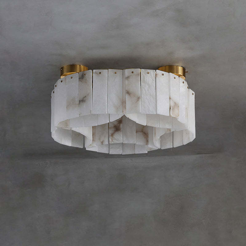Contemporary Alabaster Flush Mount Ceiling Lamp Chandeliers Kevinstudiolives