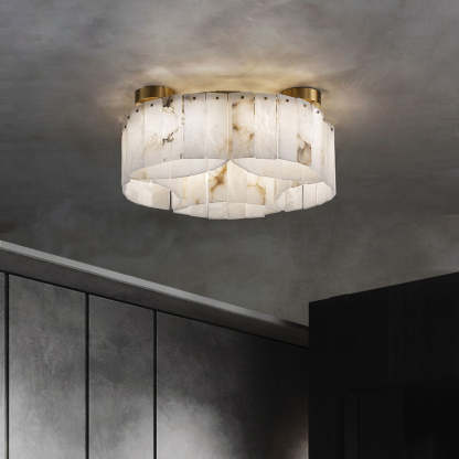 Contemporary Alabaster Flush Mount Ceiling Lamp Chandeliers Kevinstudiolives
