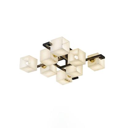 Cubist Alabaster Cluster Ceiling Lamp - by winglightingus