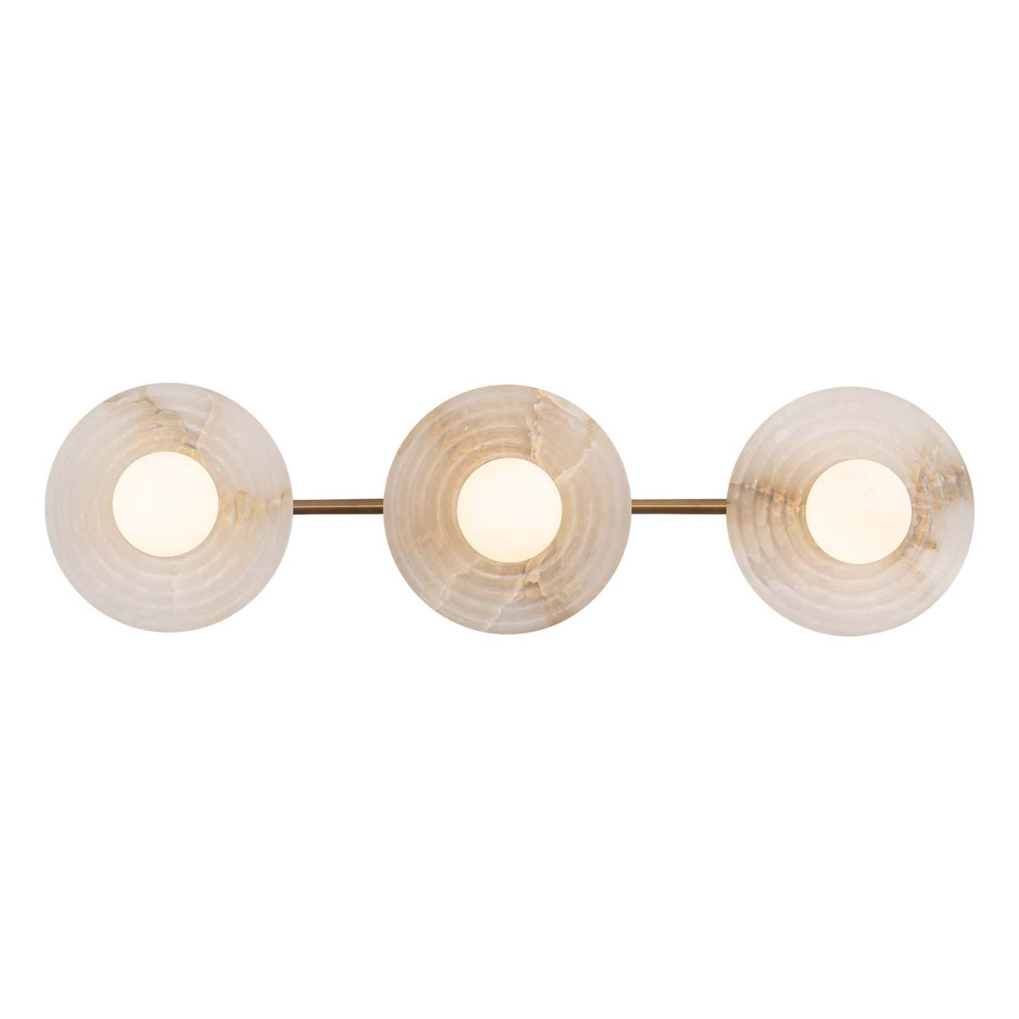 Dahlia Triple Alabaster Wall Sconce-winglightingus