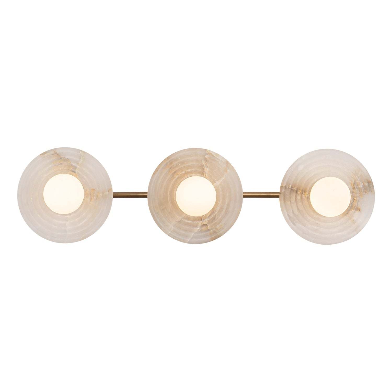 Dahlia Triple Alabaster Wall Sconce-winglightingus