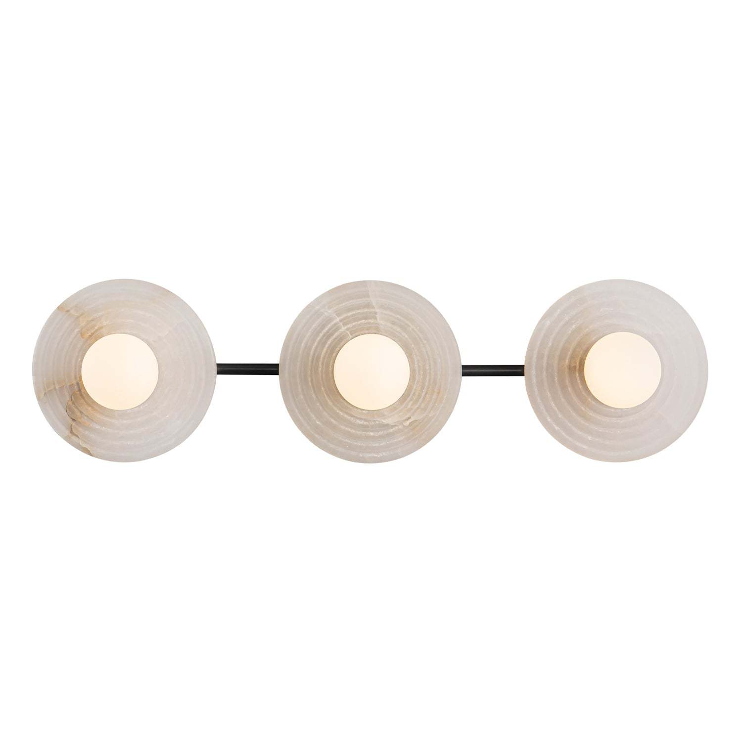 Dahlia Triple Alabaster Wall Sconce-winglightingus