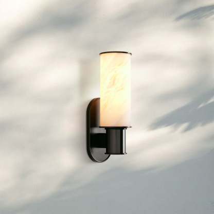 Harline Alabaster Wall Sconce-Bronze-