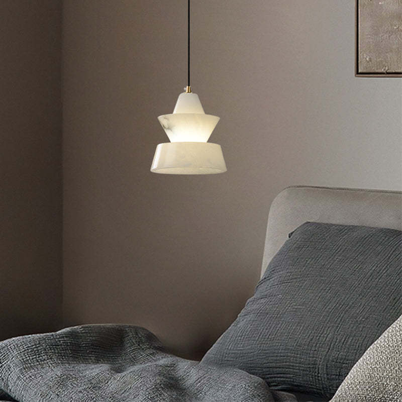 Koltin Lab Small Alabaster Coffee Table Pendant, Modern Pendant Light Besides Bed Chandelier Kevin Studio Inc