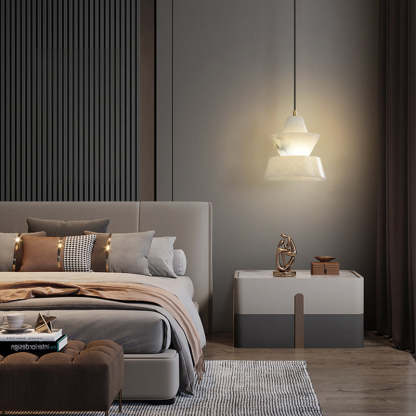 Koltin Lab Small Alabaster Coffee Table Pendant, Modern Pendant Light Besides Bed Chandelier Kevin Studio Inc