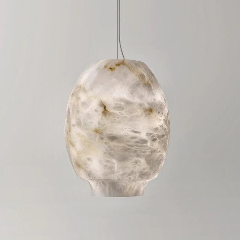Larry Alabaster Lantern Bedside Pendant Light-Pendant Light-Small-winglightingus