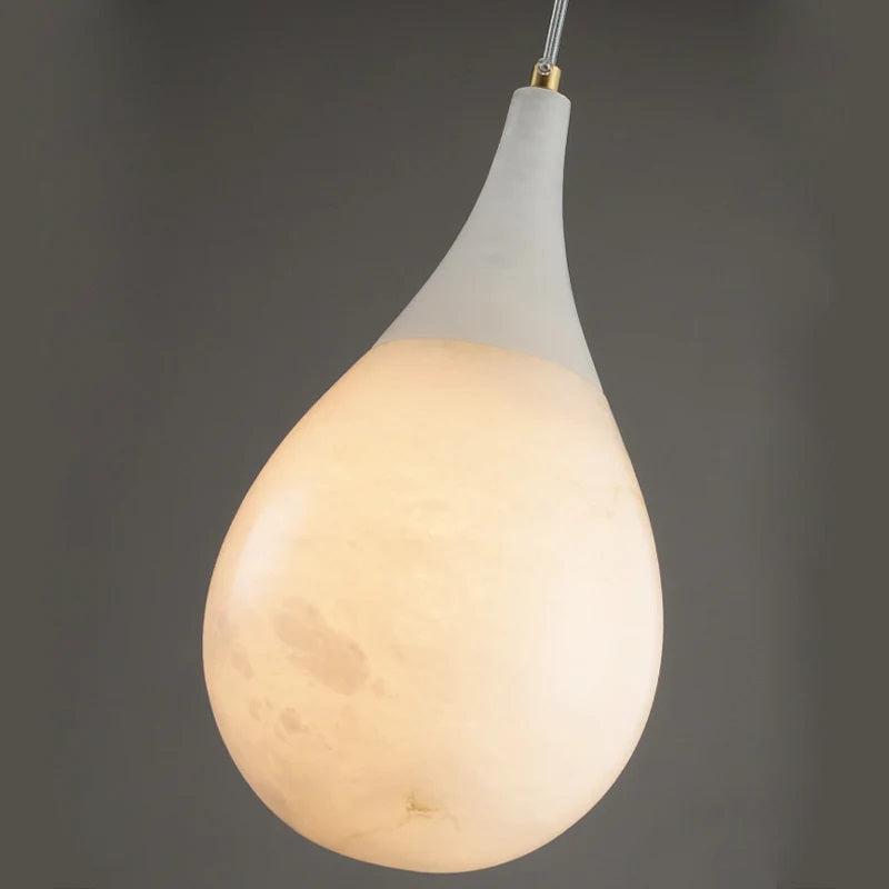 Larry Alabaster Rain Modern Pendant Light-Pendant Light-winglightingus