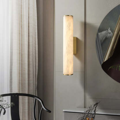 Modern Alabaster Melange Bathroom Sconce, Vanity Light chandeliers for dining room,chandeliers for stairways,chandeliers for foyer,chandeliers for bedrooms,chandeliers for kitchen,chandeliers for living room Kevinstudiolives Large Brass