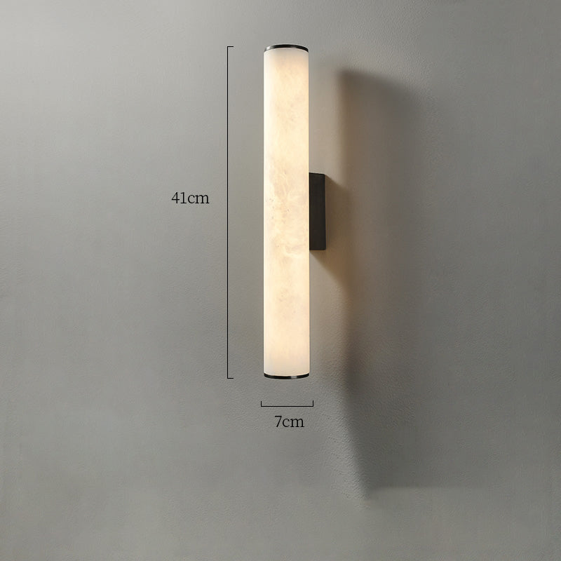 Modern Alabaster Melange Bathroom Sconce, Vanity Light chandeliers for dining room,chandeliers for stairways,chandeliers for foyer,chandeliers for bedrooms,chandeliers for kitchen,chandeliers for living room Kevinstudiolives Small Black