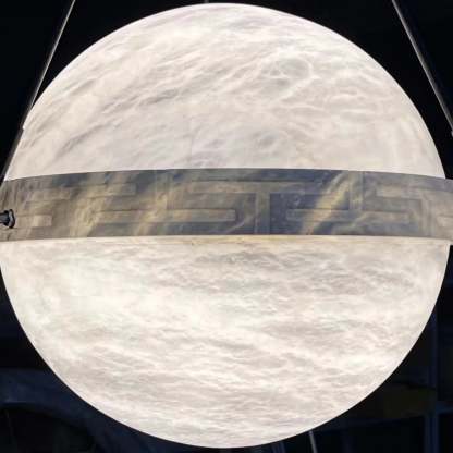Modern Alabaster Globe Pendant Light - winglightingus