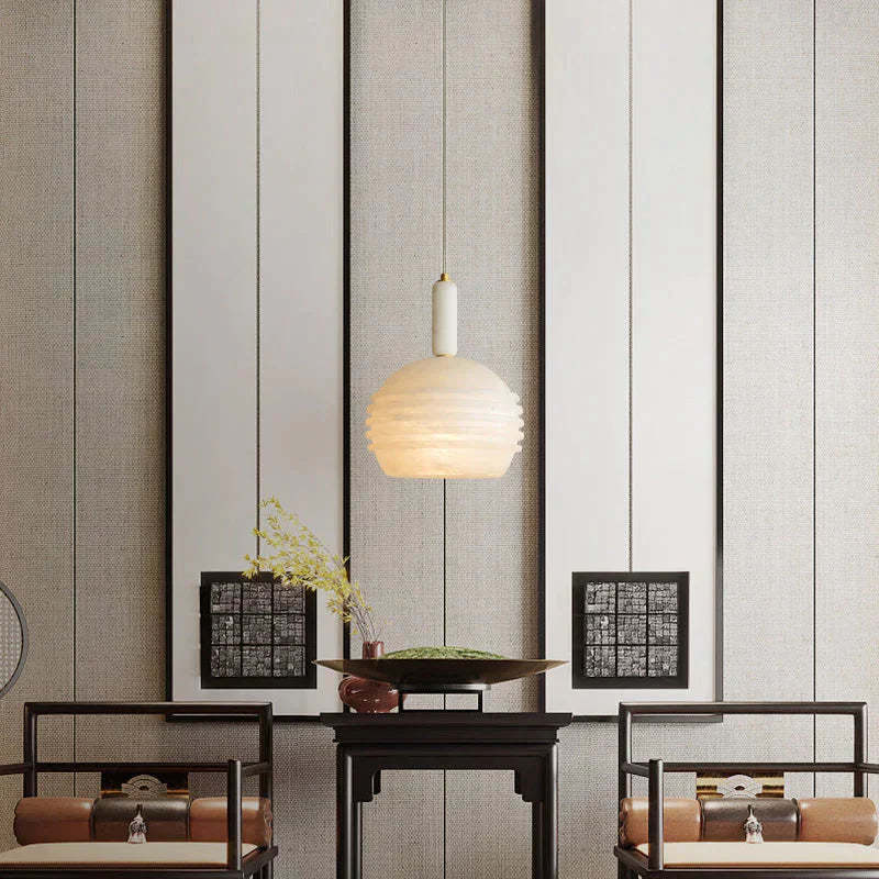 Nina Modern Alabaster  Pendant Light, Alabaster Pendant Lamp Besides Bed Pendant Light Kevin Studio Inc