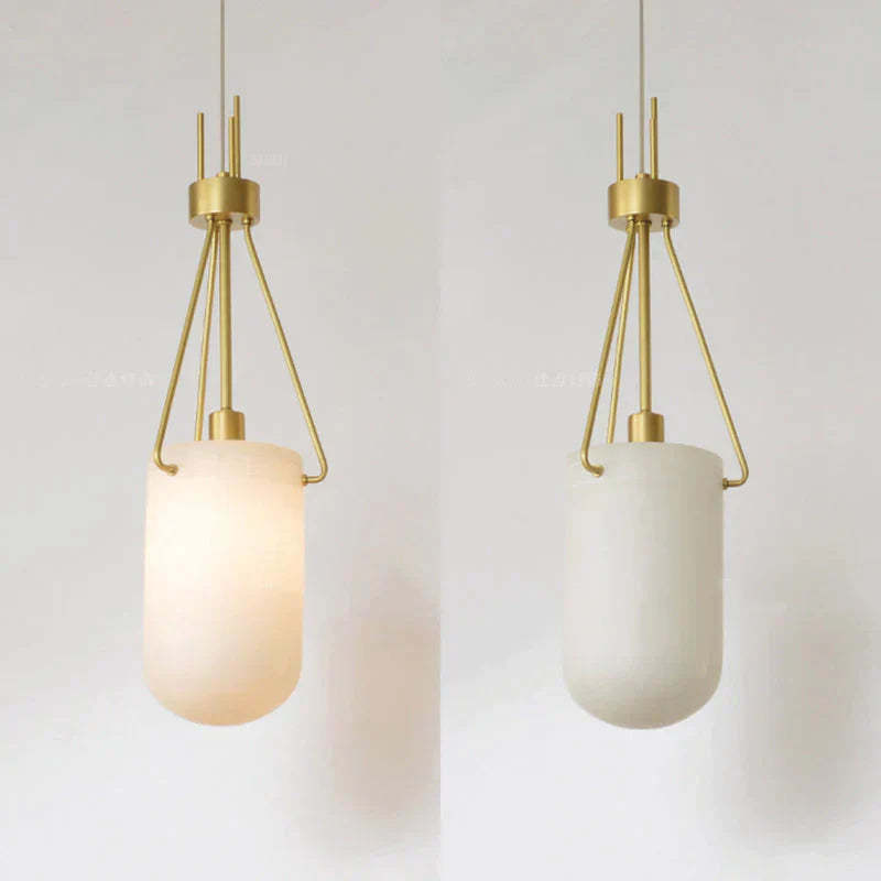 Nina Modern Alabaster  Pendant Light, Alabaster Pendant Lamp Besides Bed Pendant Light Kevin Studio Inc