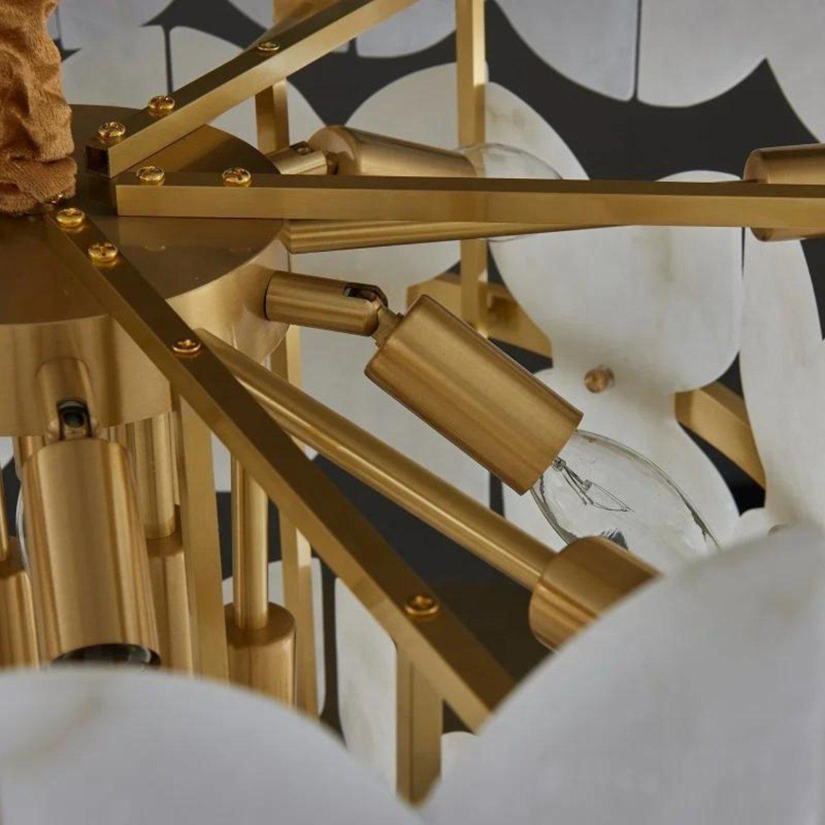 Patanga Alabaster Chandelier Light-winglightingus