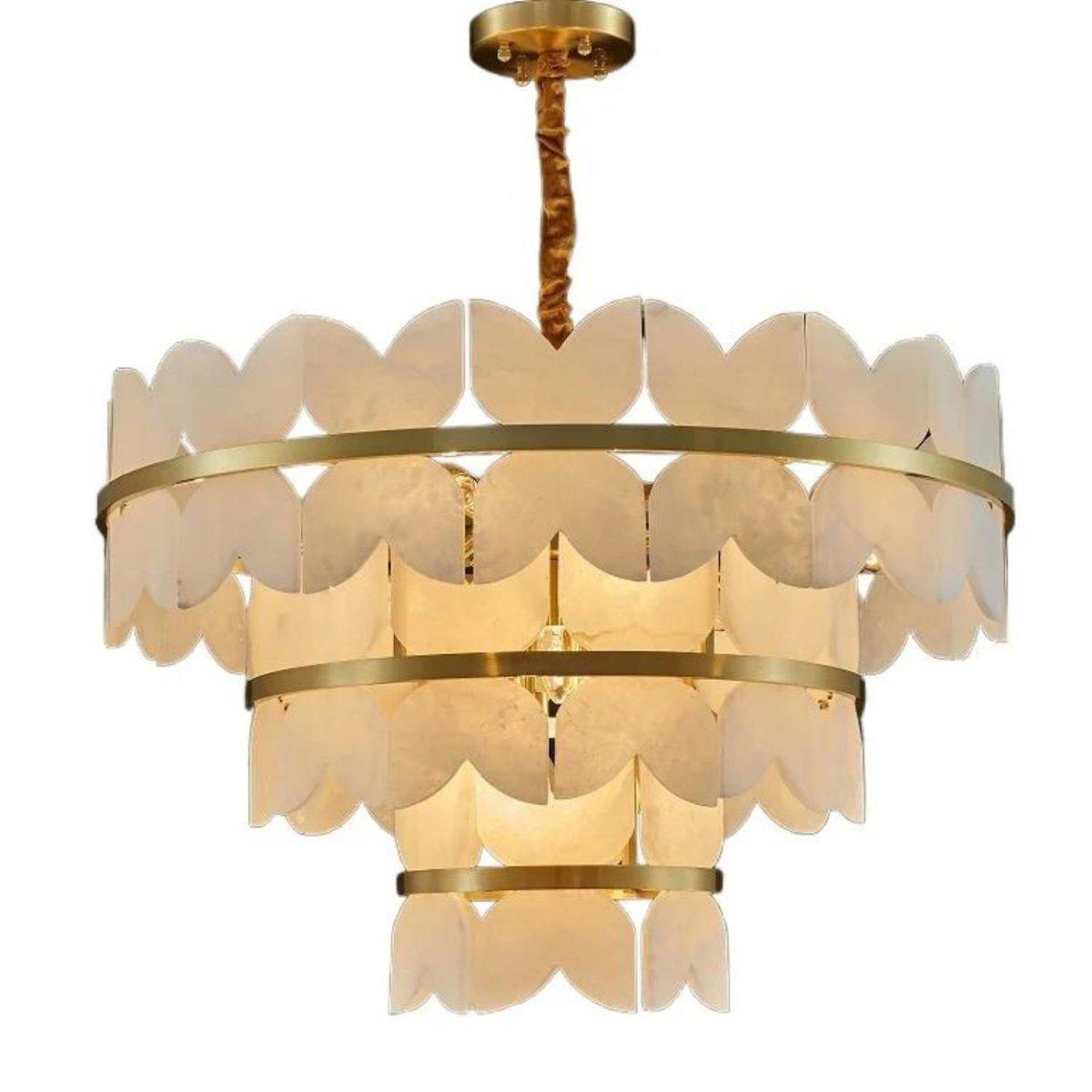 Patanga Alabaster Chandelier Light-winglightingus