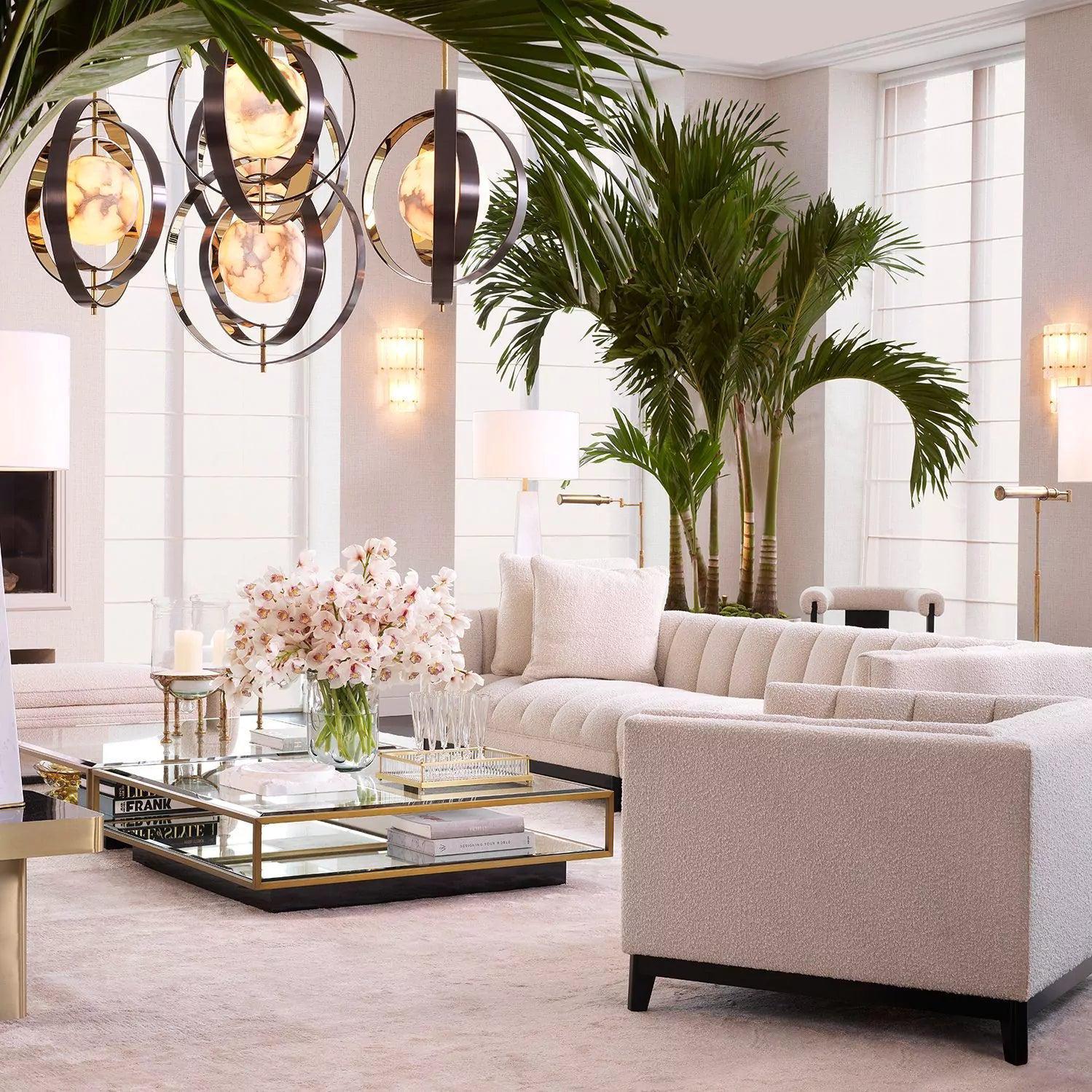 Pearl Alabaster Modern Round Chandelier-winglightingus