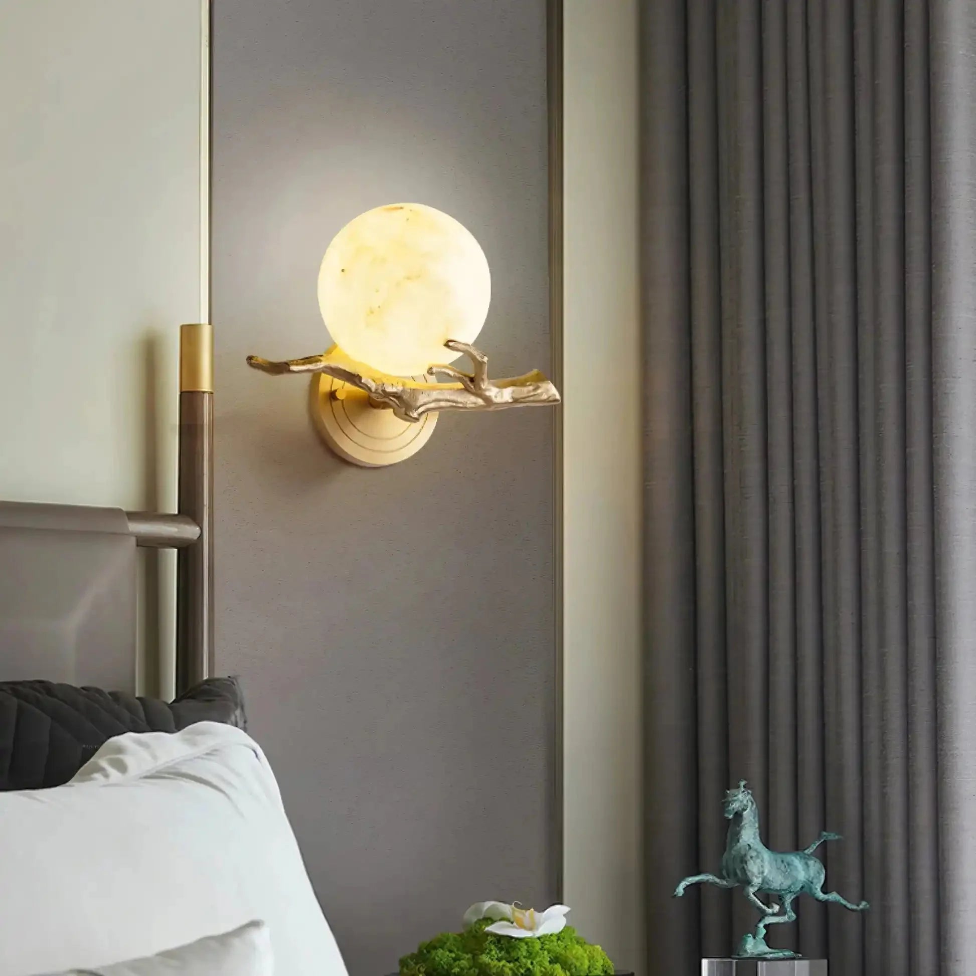 Retro Twigs Alabaster Wall Lamp - winglightingus