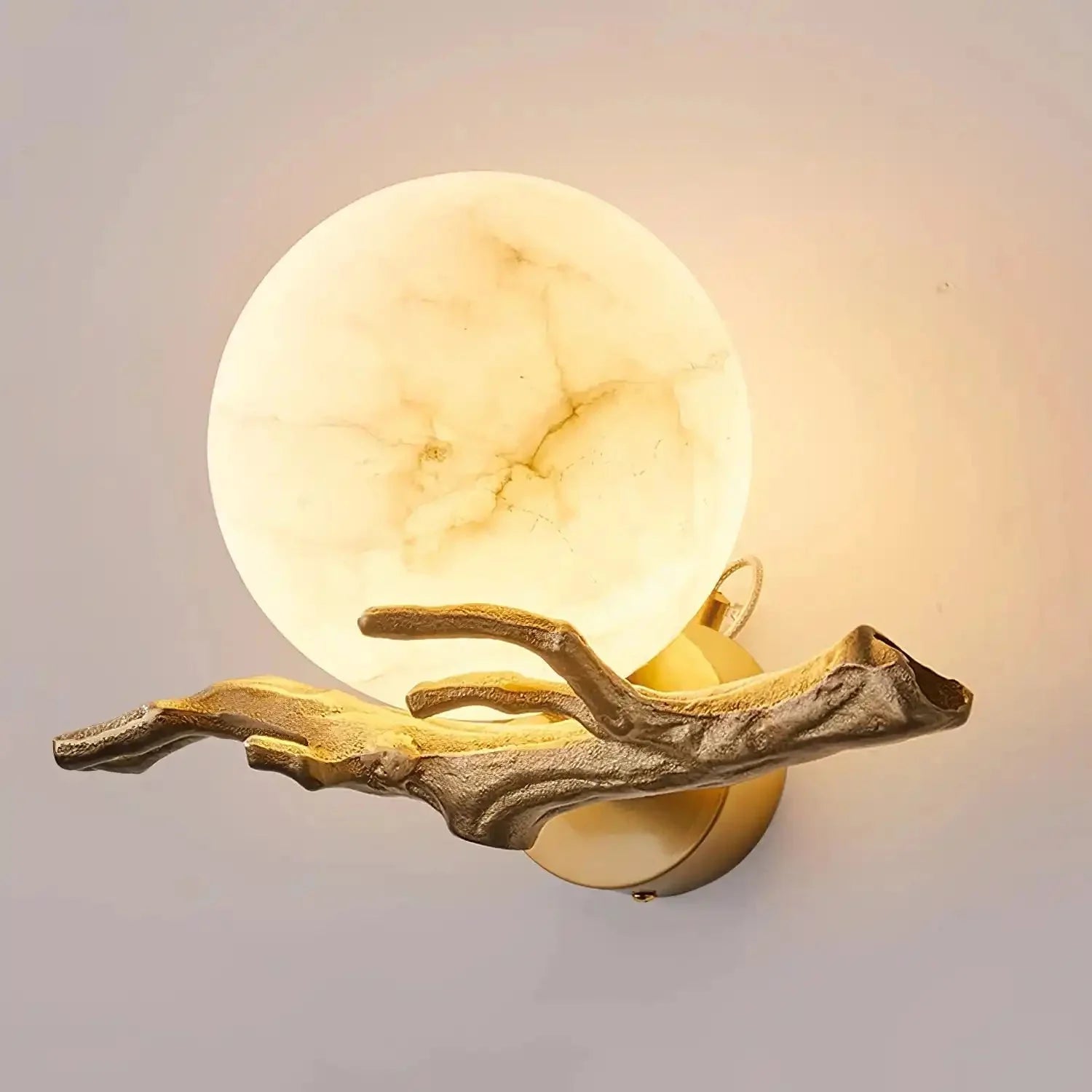 Retro Twigs Alabaster Wall Lamp - winglightingus