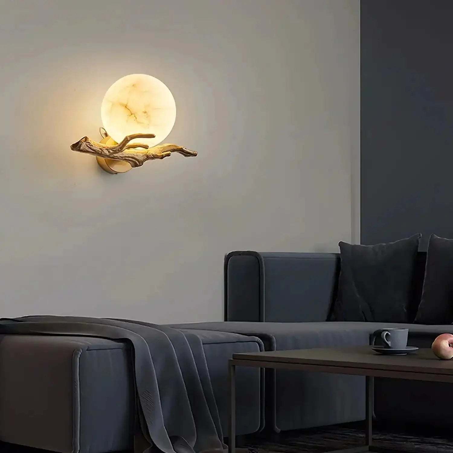 Retro Twigs Alabaster Wall Lamp - winglightingus