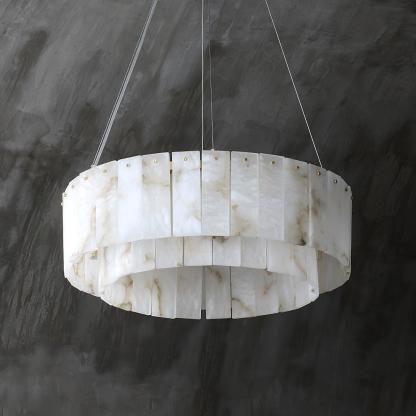 Rock Alabaster Chandelier 23.6" 31.4"-winglightingus