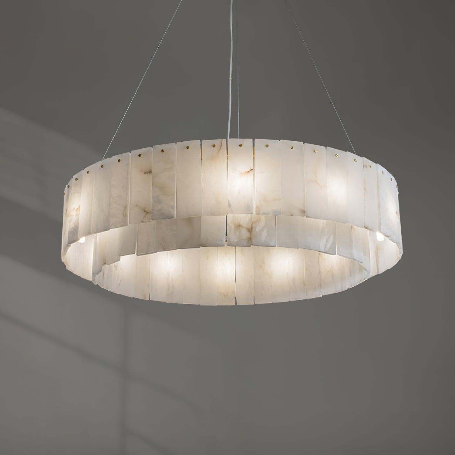 Rock Alabaster Chandelier 23.6" 31.4"-winglightingus