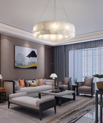 Rock Alabaster Chandelier 23.6" 31.4"-winglightingus