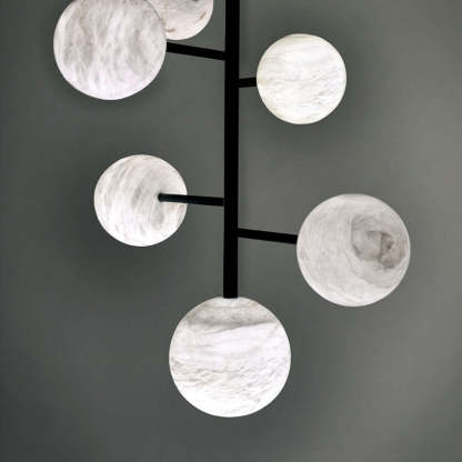 Sian Modern Sphere Delight - Modern Artistic Alabaster Pendant Light Chandelier Kevin Studio Inc
