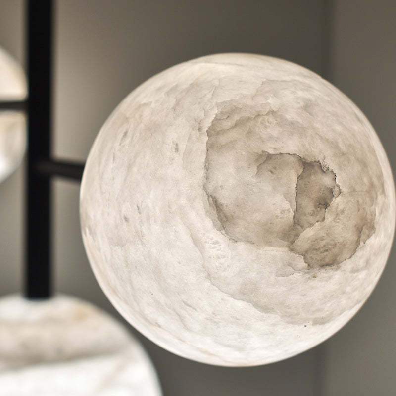 Sian Modern Sphere Delight - Modern Artistic Alabaster Pendant Light Chandelier Kevin Studio Inc
