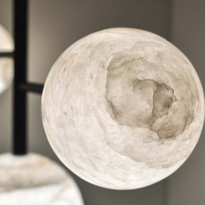 Sian Modern Sphere Delight - Modern Artistic Alabaster Pendant Light Chandelier Kevin Studio Inc