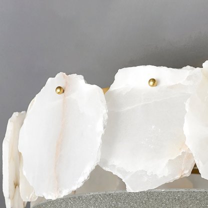 Valeria Alabaster Ceiling Lamp - ∅ 17.7″ x H 7.9″Copper & Whitewinglightingus