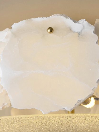 Valeria Alabaster Ceiling Lamp - ∅ 17.7″ x H 7.9″Copper & Whitewinglightingus